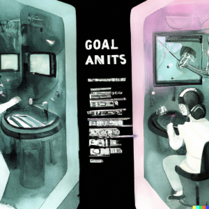 futuristic gaming setup